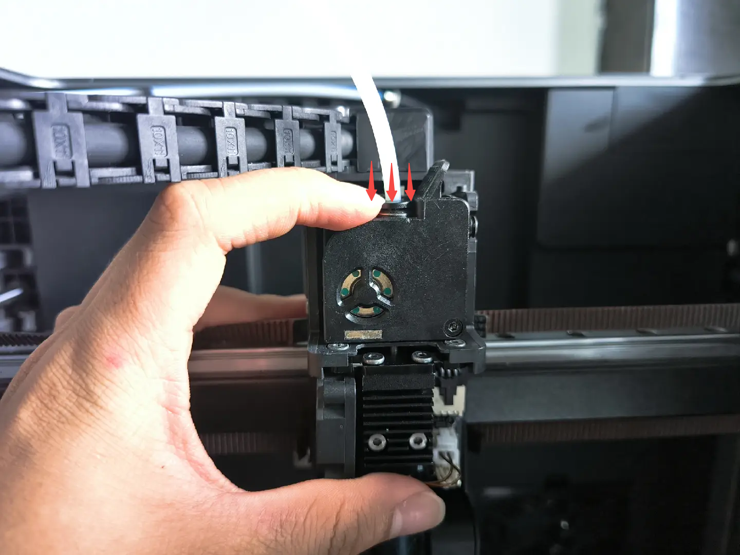 Tube Connection Fail How to prevent K2 Plus Extruder Pneumatic Connector Fail to Secure PTFE ...
