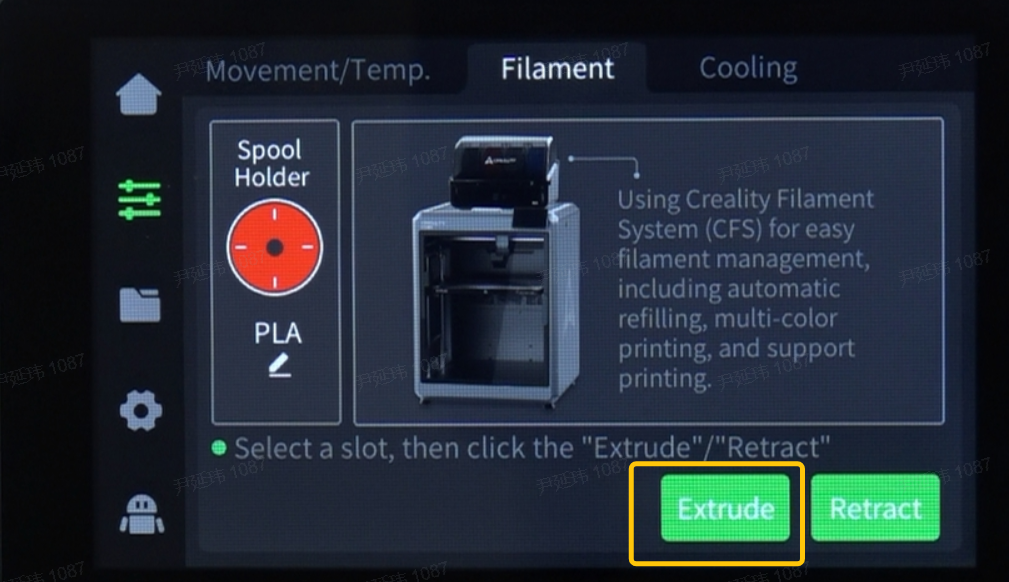 Use Spool Holder to load/unload/replace filament | Creality Wiki